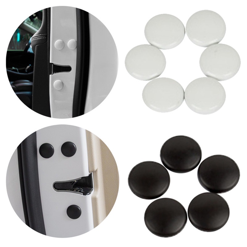 Bộ 12 Ốc Vít Mini 3M Dán Bảo Vệ Khóa Cửa Xe Hơi Chống Trầy Xước Màu Trắng Đen Thông Dụng