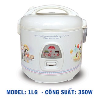 Nồi cơm điện nắp gài Kim Cương 1.0LG 1.0 lít – Thương hiệu Việt