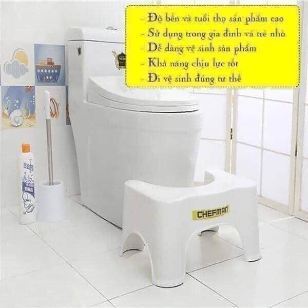 Ghế kê chân toilet chống táo bón, đi vệ sinh đúng cách, tốt cho sức khỏe