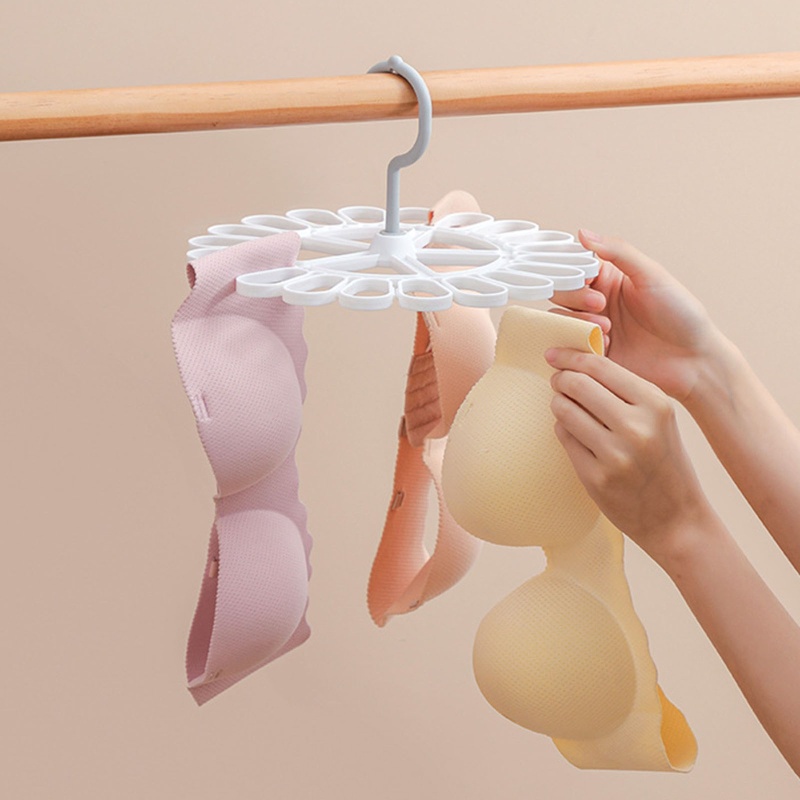 Set 2 Móc Tròn 20 Kẹp Phơi Đồ Lót Tiện Dụng