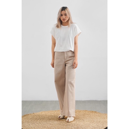 Quần jean cotton form straight Routine