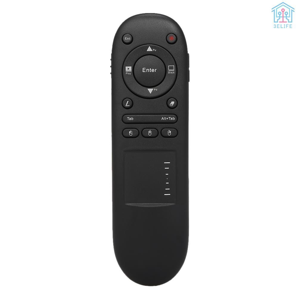 【E&amp;V】VIBOTON 504T Laser Pointer 2.4G Wireless Remote Control PPT Presenter Handheld Touchpad Mouse for Android TV Box Notebook Smart TV