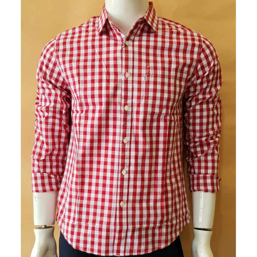 Áo sơ mi nam sọc caro nhỏ xanh | BigBuy360 - bigbuy360.vn