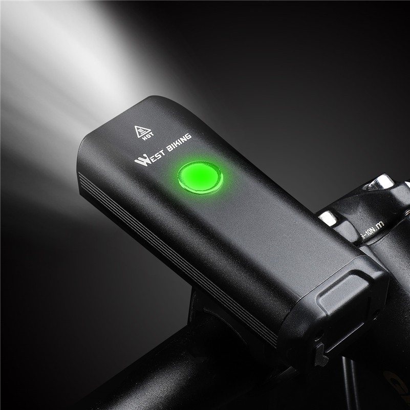 Đèn WEST BIKING Sạc USB 350 Lumen Dành Cho Xe Đạp