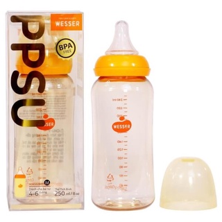Bình sữa PPSU Wesser cổ hẹp ( 60ml/140ml/250ml )