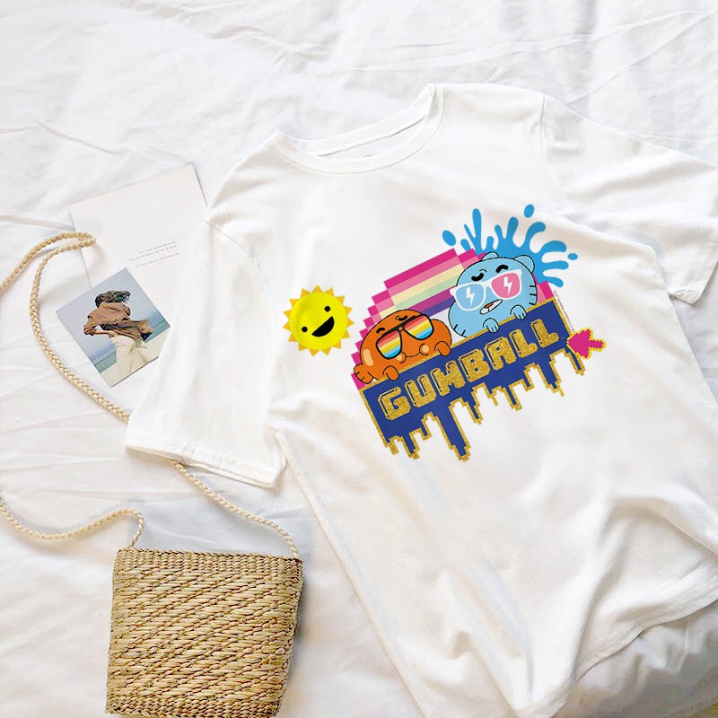 Áo Thun The Amazing World Of Gumball Unisex Nam Nữ Phù Hợp Mọi Lứa Tuổi