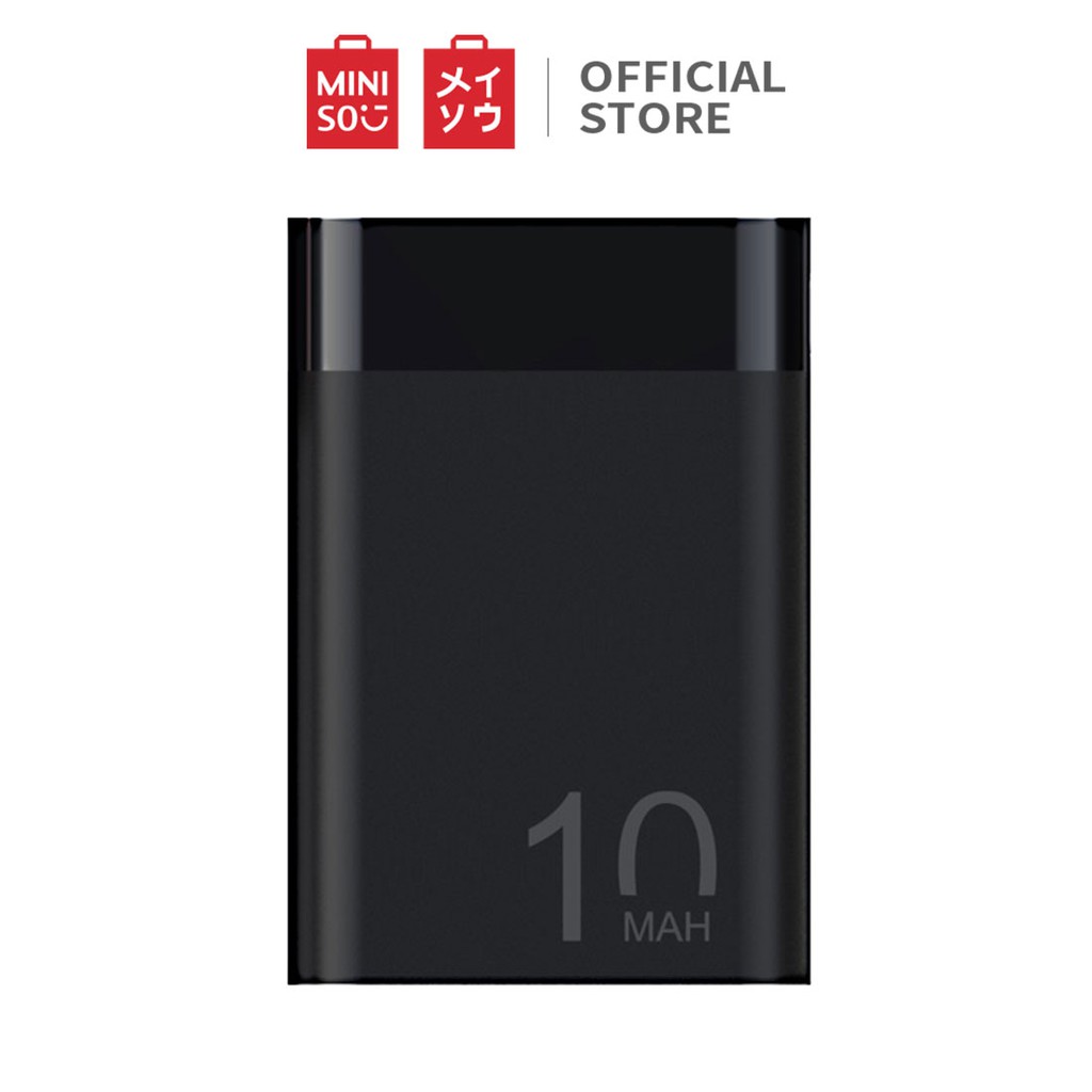 [Mã MINI11FFF giảm 5% đơn 150K] Miniso Pin Sạc Dự Phòng mini 10000mAh 2 Cổng USB Màu JP195