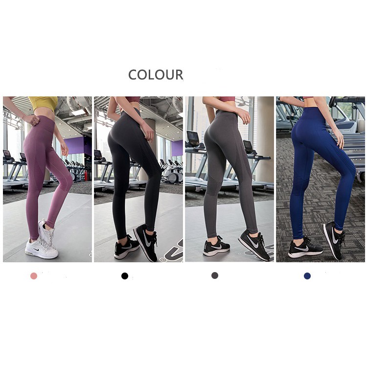 Quần Legging Nữ Nâng Mông, Chất Thoáng Mát Cạp Cao Co Giãn