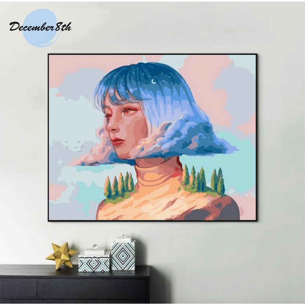 Tranh tô màu theo số Tranh sơn dầu số hóa December8th VTR