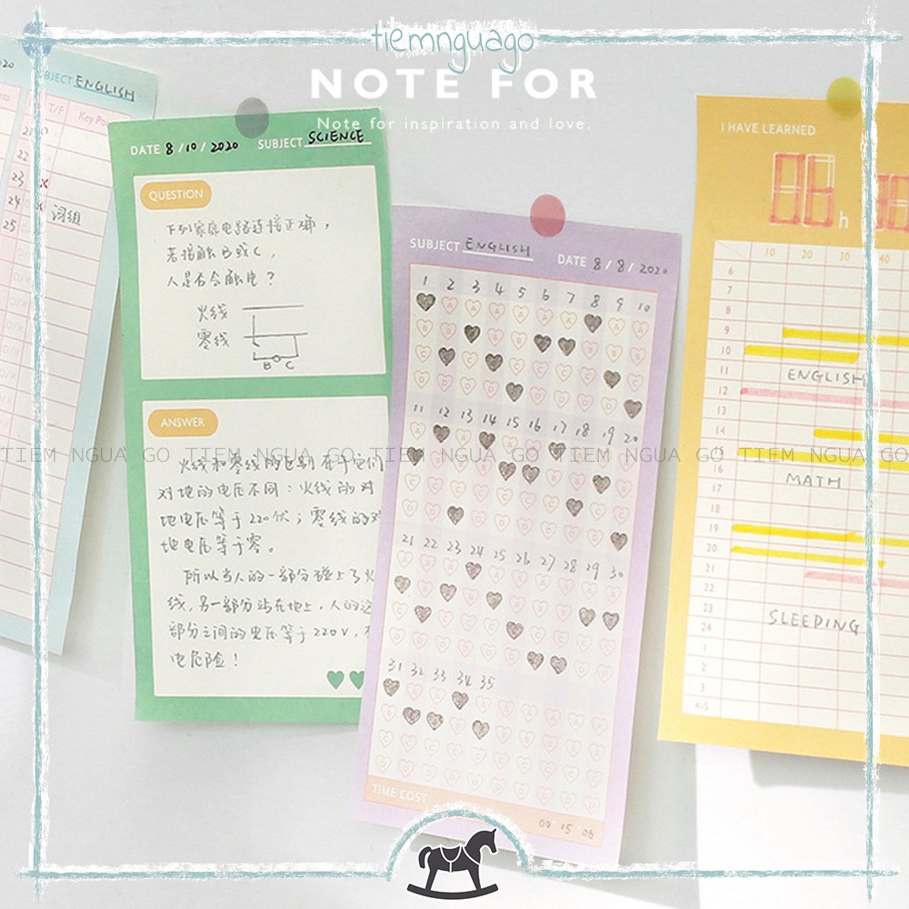 Tập Note Girls Power, Giấy Note Ghi Chú, Giấy Ghi Chú, Giấy Note Cute Dễ Thương, Trang Trí Sổ Bullet Journal, Sổ Tay