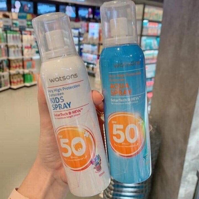 Xịt chống nắng watsons