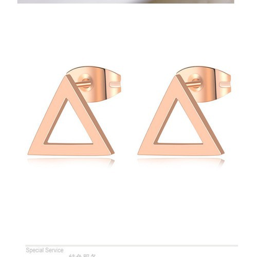 Bông Tai Tam Giác Titan Ko Đen TT 2998