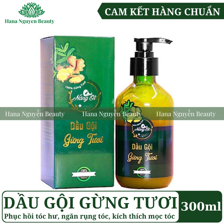 Dầu Gội Đầu Gừng Tươi Nàng Ơi Thiên Nhiên Việt 300ml