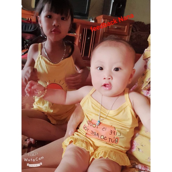 Bộ 2 Dây Thun Lạnh Minky Mom họa tiết cho bé