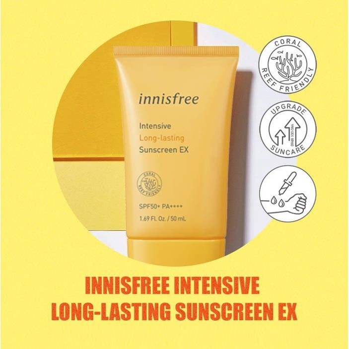 Kem Chống Nắng Lâu Trôi Innisfree Intensive Long-Lasting Sunscreen EX SPF50+/PA++++ 50ml