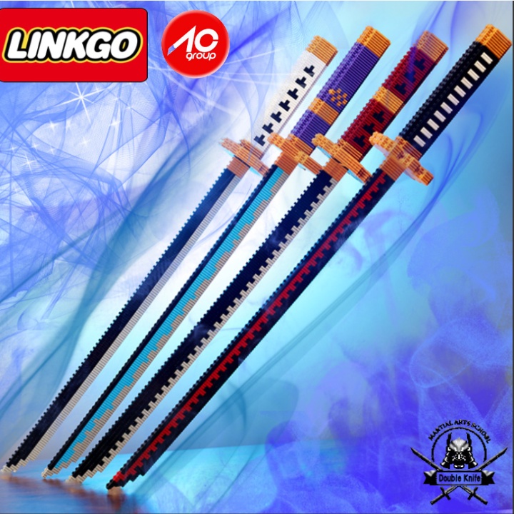 Mô Hình Kiếm Đồ Chơi Katana Linkgo, zenitsu,kimetsu no yaiba, zoro roronoa onepiece shusui, thanh enma, Đồ Chơi lắp ghép