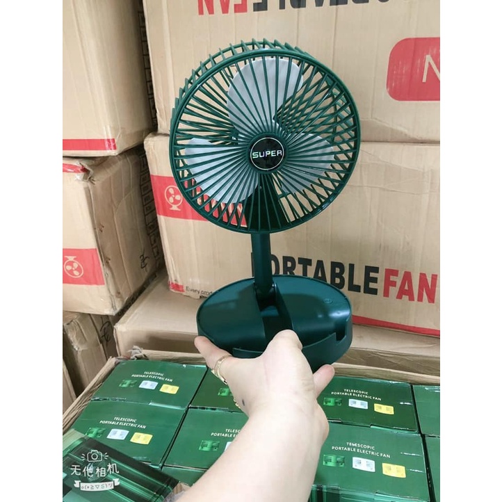 QUẠT TÍCH ĐIỆN SUPER GẤP GỌN SIÊU TIỆN DỤNG- PIN SIÊU TRÂU, DÙNG CỰC LÂU