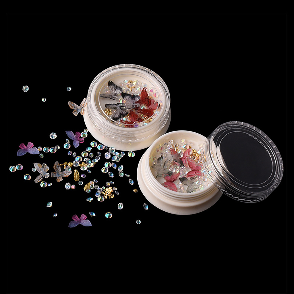 [Hàng mới về] Hộp Phụ Kiện Trang Trí Móng Tay Nghệ Thuật Cho Nữ