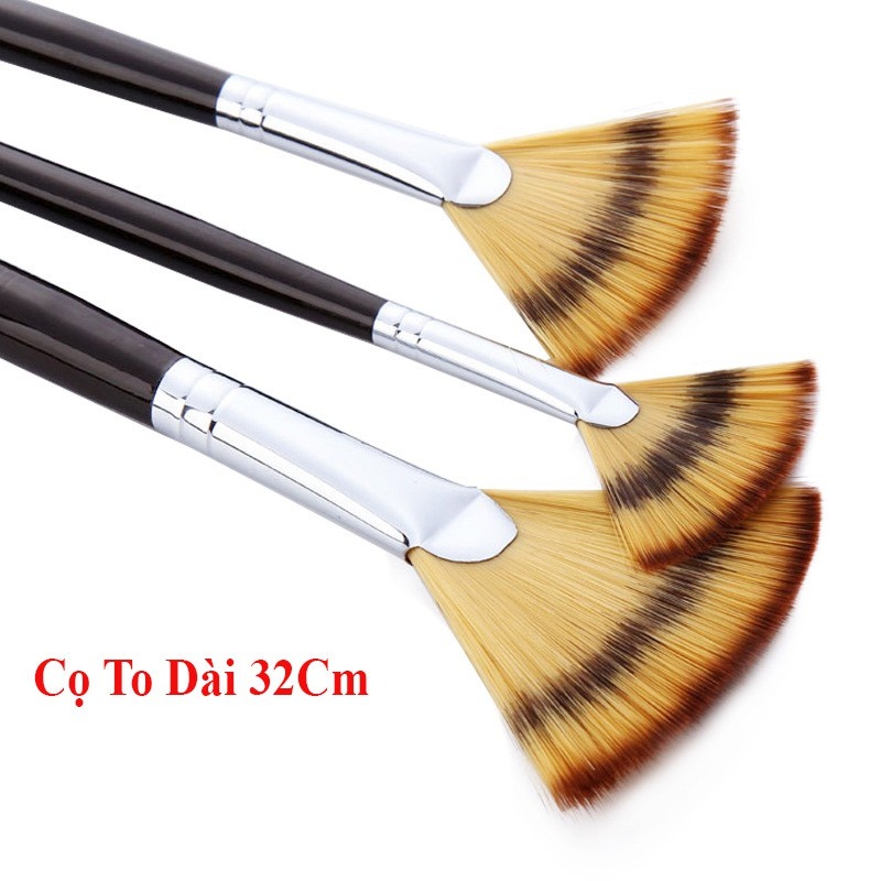 Bộ 3 Cây Cọ Vẽ Màu Đen