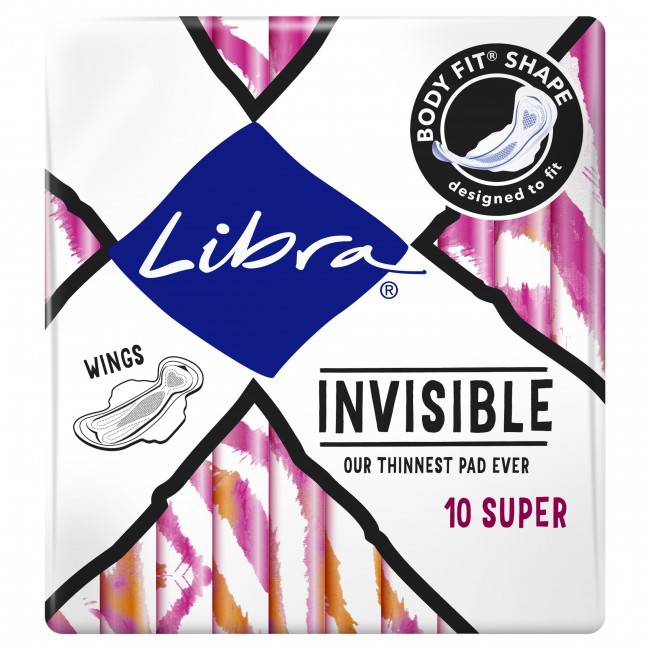 Băng vệ sinh Libra Pad Imvisible Support Wings 10 miếng siêu mỏng