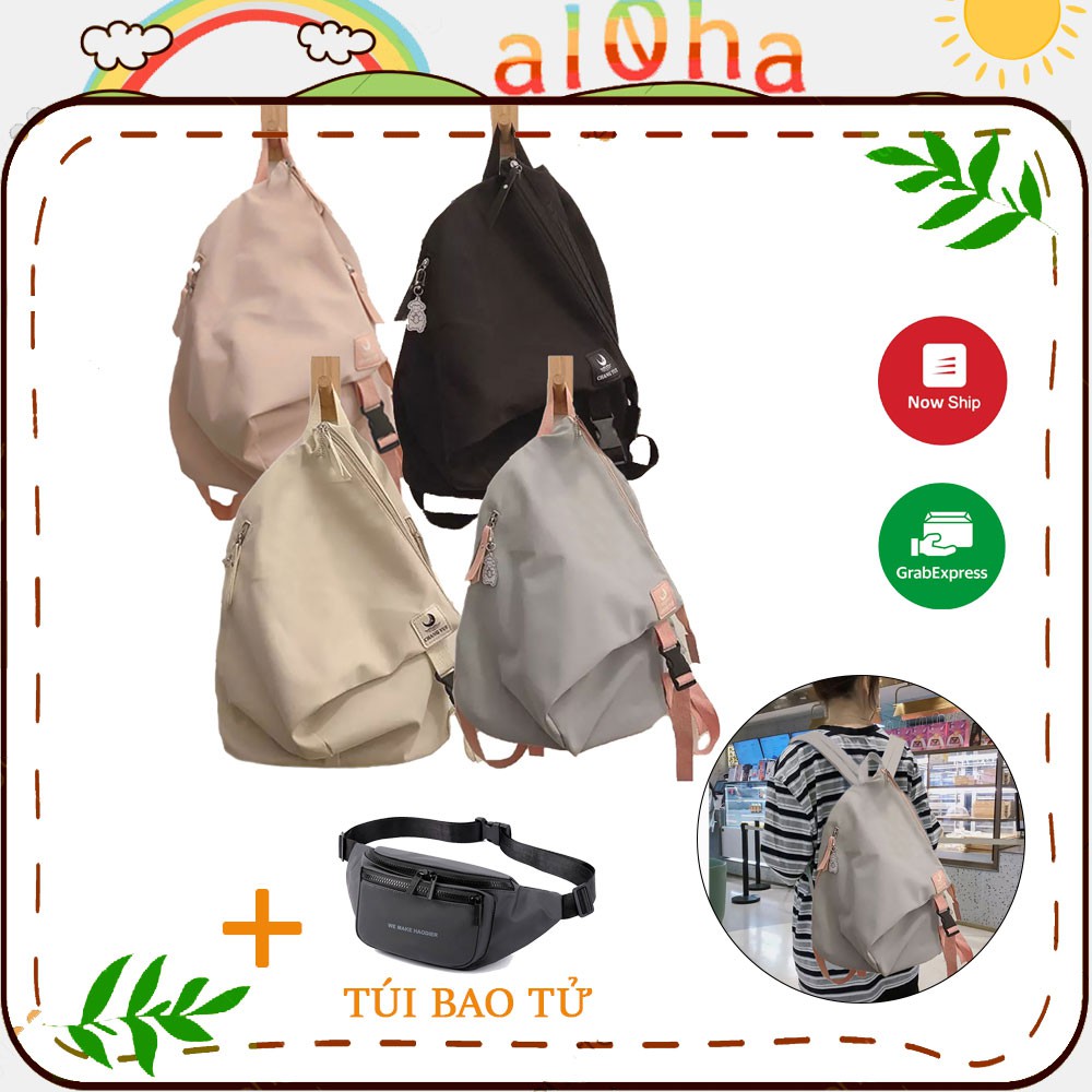 Balo - cặp sách Ulzzang hình ống đi học, đi làm, du lịch, đựng laptop B0133 Unisex nam nữ phong cách thời trang, cá tính