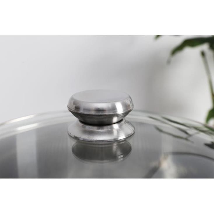 Bộ xửng hấp FiveStar Standard inox 430 nắp kính ( 30CM ) , 3 đáy dùng tốt bếp từ , hồng ngoại , gas
