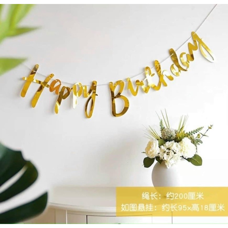 Dây chữ Happy Birthday - Happy FULLMONTH-Happy Anniversary- phụ kiện sinh nhật LyNaShop