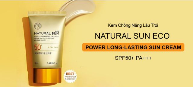 Kem Chống Nắng Lâu Trôi NATURAL SUN ECO POWER LONG-LASTING SUN CREAM SPF50+ PA+++