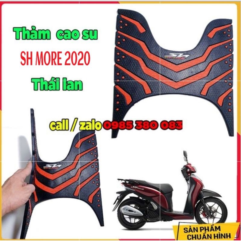 Thảm để chân - thảm lót sàn SH mode 2020 - 2021 thái lan ( đen đỏ)