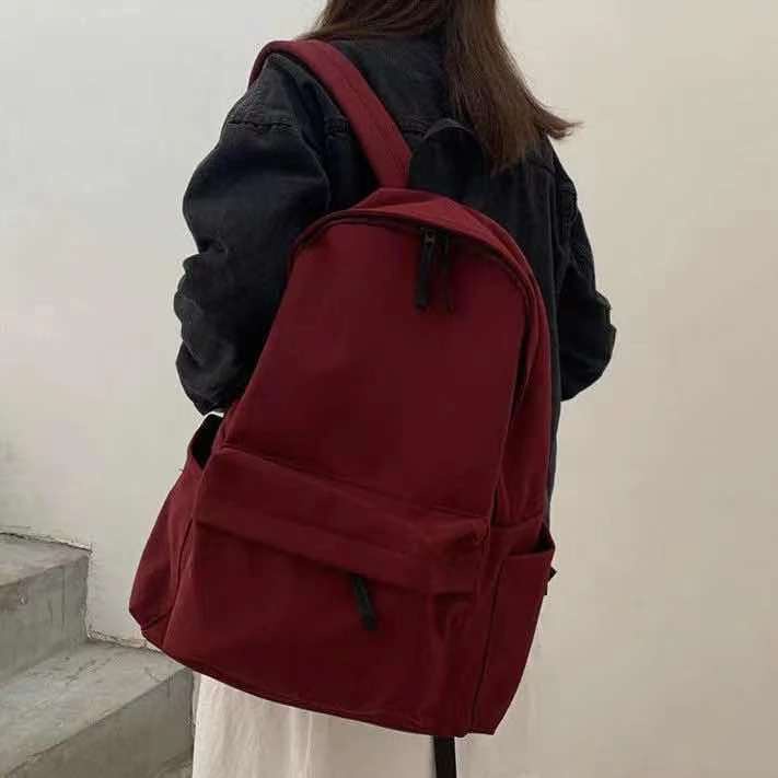 Balo Đi Học Siêu Nhẹ Chất Liệu Nylon Chống Nước Cao Cấp
