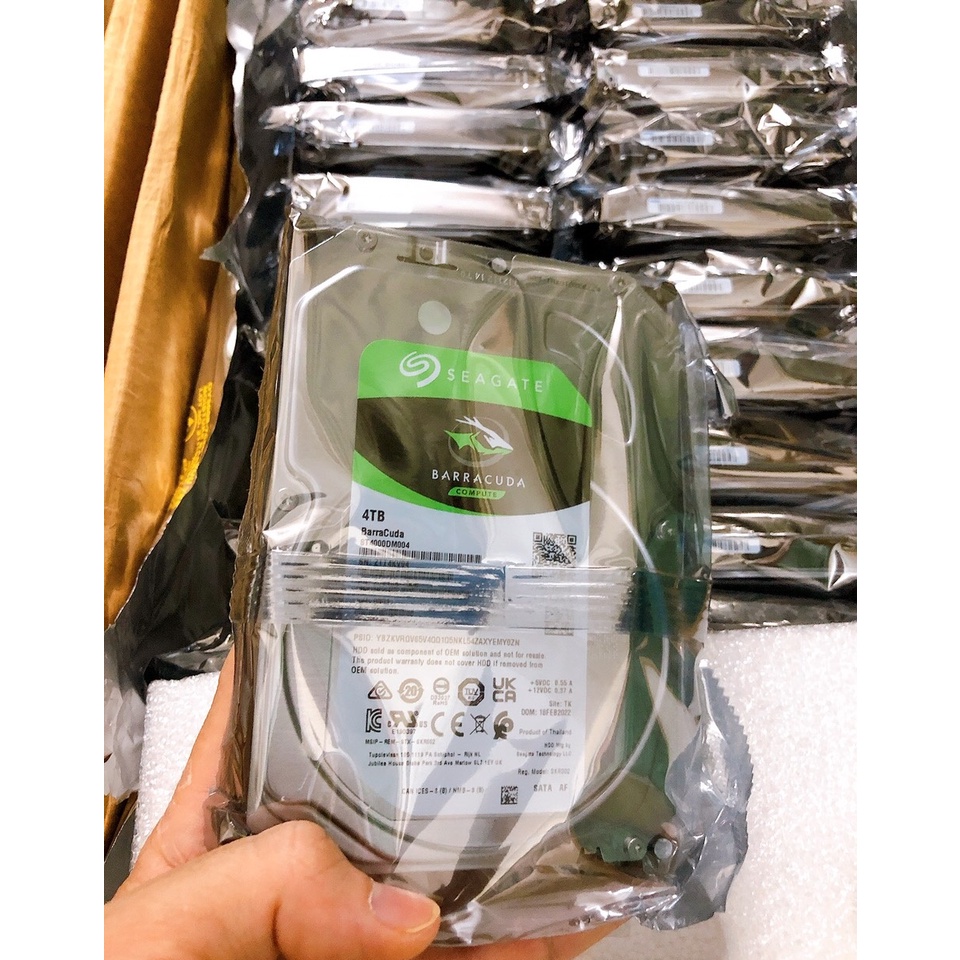 Ổ Cứng HDD Seagate Barracuda 4TB SATA3 6Gbs 3.5inch - Mới bảo hành 2 năm