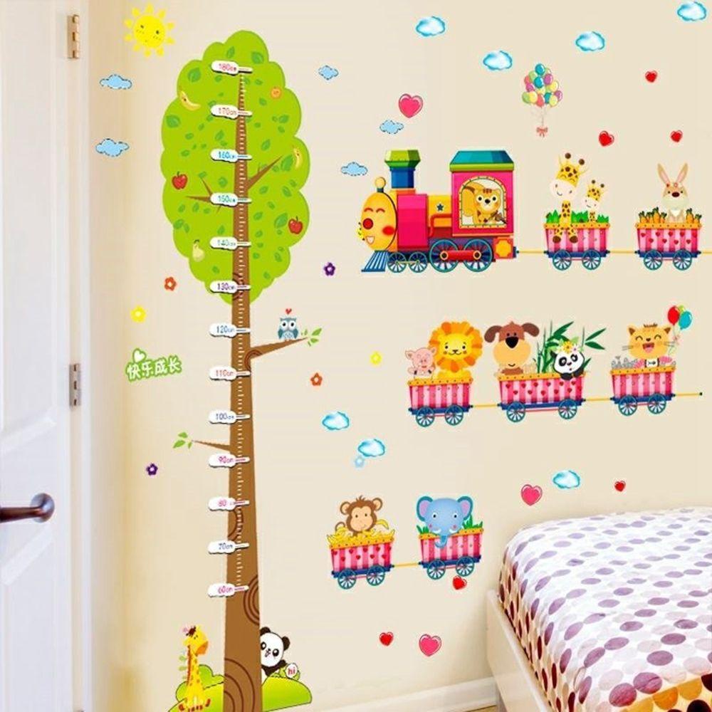 Miếng Dán Tường Bằng Pvc Hình Động Vật Dễ Thương Trang Trí Phòng Ngủ Cho Bé