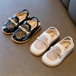 Giày búp bê bé gái từ 2-6 tuổi quai chun phối lưới đế mềm chống trơn họa tiết DG phong cách thời trang ( W5 )