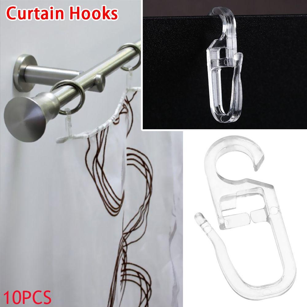 Set 10 Móc Treo Rèm Cửa Gắn Tường Tiện Dụng