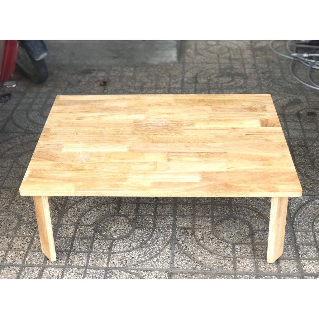Bàn Gỗ Chân Gỗ Xếp Gọn (50x70x30)
