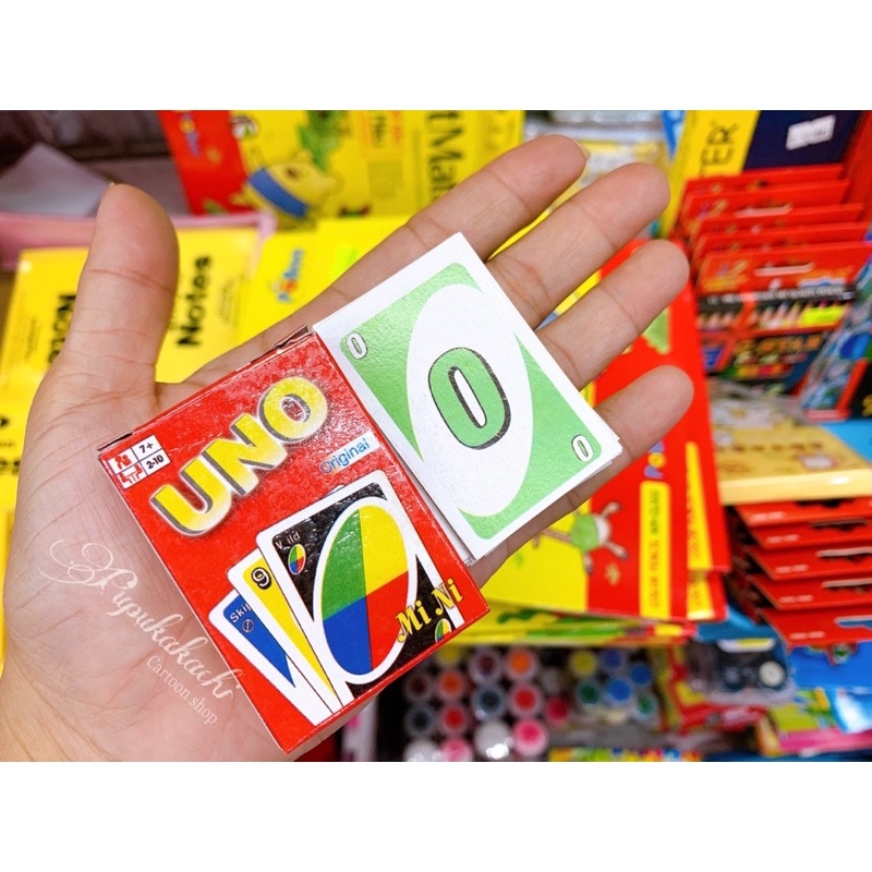 Bộ Bài UNO mini dễ thương kích thước 4x5.5