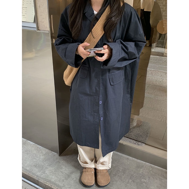 Áo khoác tay dài thời trang kiểu Hàn thanh lịch dễ phối đồ cho nữ