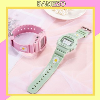 Đồng hồ Bamezo nam nữ Aosun thời trang hoa cúc siêu hot DH106