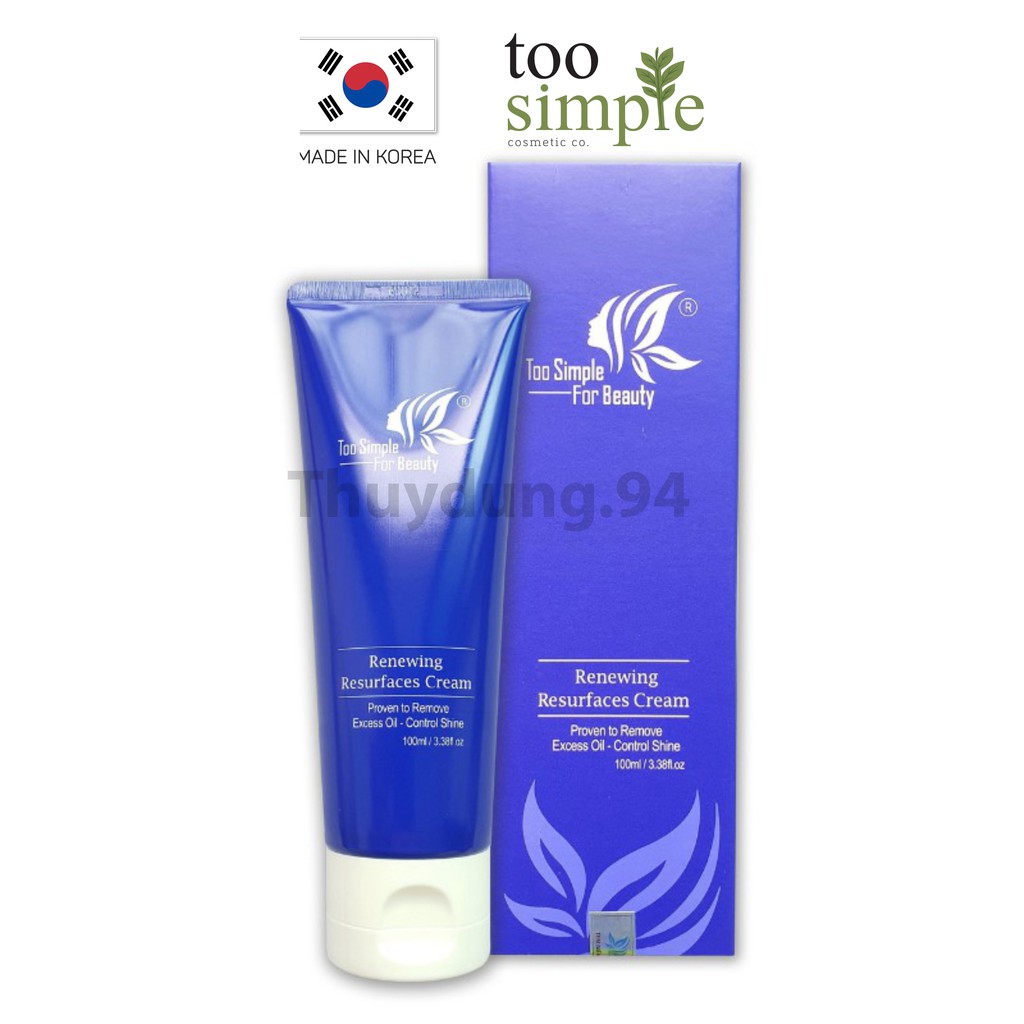 Tẩy da chết mặt Cenllulose thực vật Too Simple For Beauty 100ml