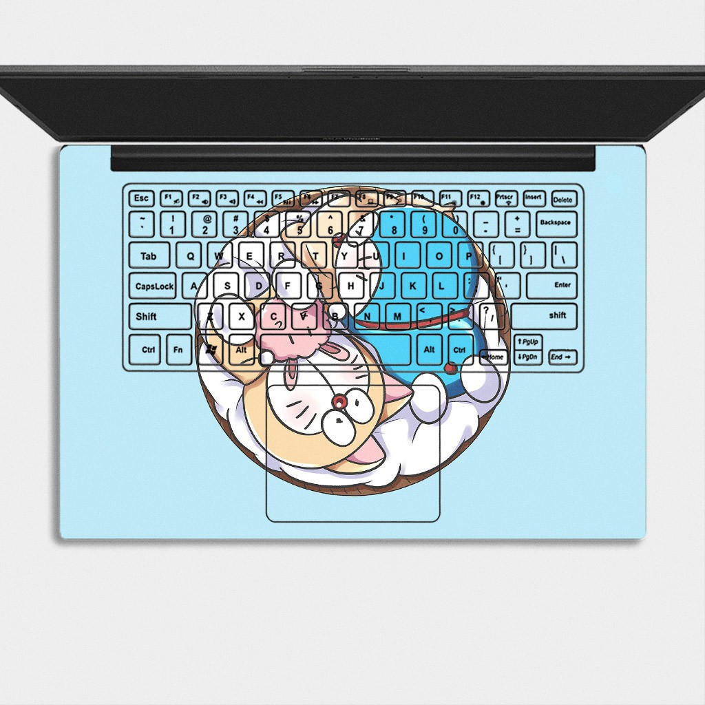 Bộ skin dán laptop mẫu Doraemon / Có mẫu decal dán cho tất cả các hãng máy tính