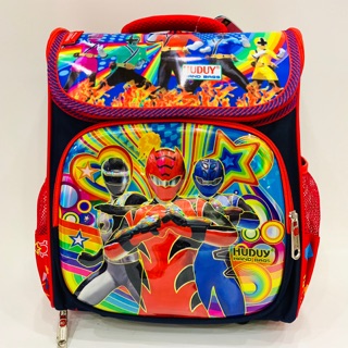 Ba lô - cặp học sinh siêu nhẹ chống gù lưng cho bé trai cấp 1 hình Siêu nhân - HUDUY