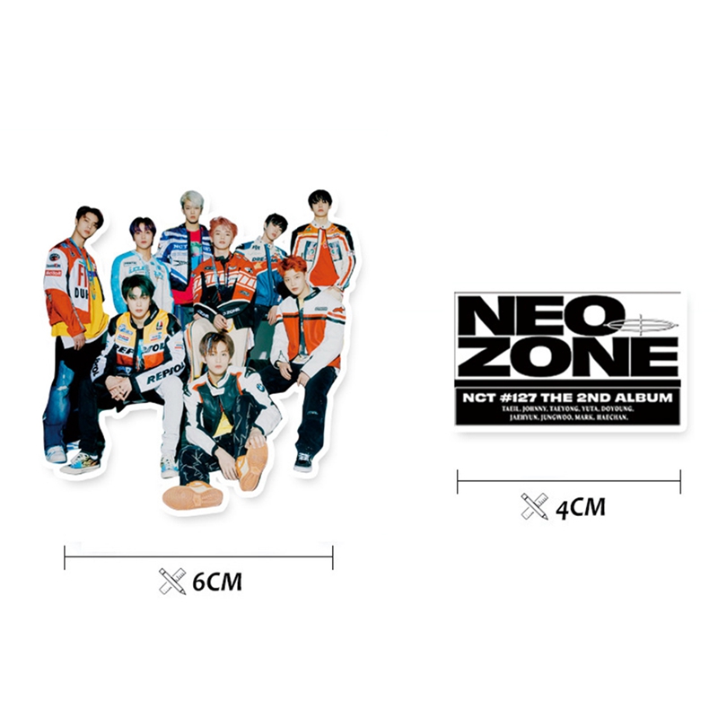flowersqueen Bộ 60 Nhãn Dán Hình Ảnh Album Thứ 2 Của KPOP NCT127 Trang Trí Thủ Công