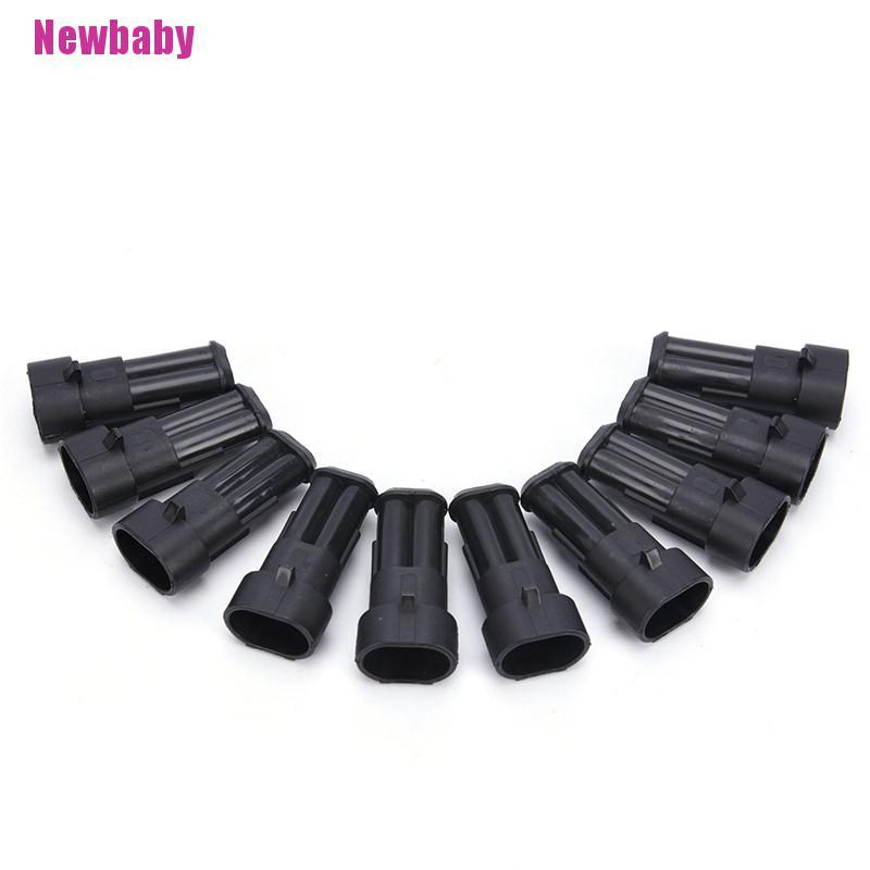 Bộ 10 Đầu Nối Dây Điện 2 Chiều Chống Thấm Nước Chuyên Dụng Cho Xe Hơi