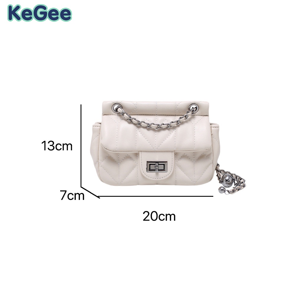 Túi đeo chéo KeGee Túi Xách Da PU Thiết Kế Đơn Giản Thanh Lịch Cho Nữ