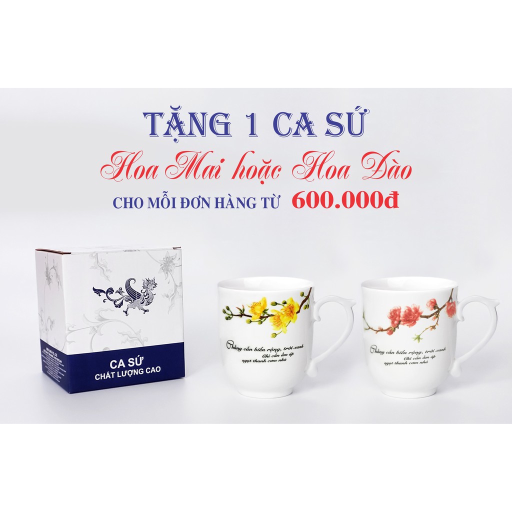 Ca trà Minh Long 0.3L không nắp mẫu đơn