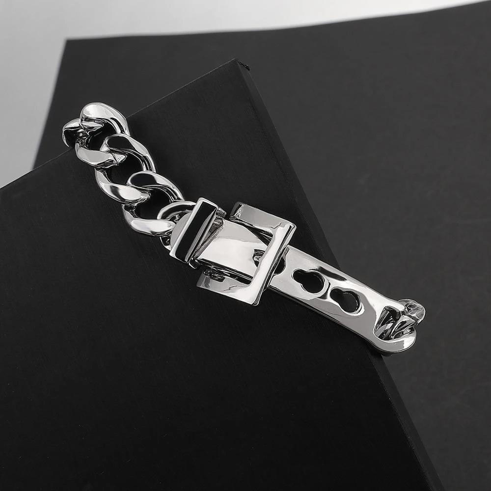 BACK2LIFE Vòng Tay Hợp Kim Phong Cách Hip Hop Cho Nam Và Nữ