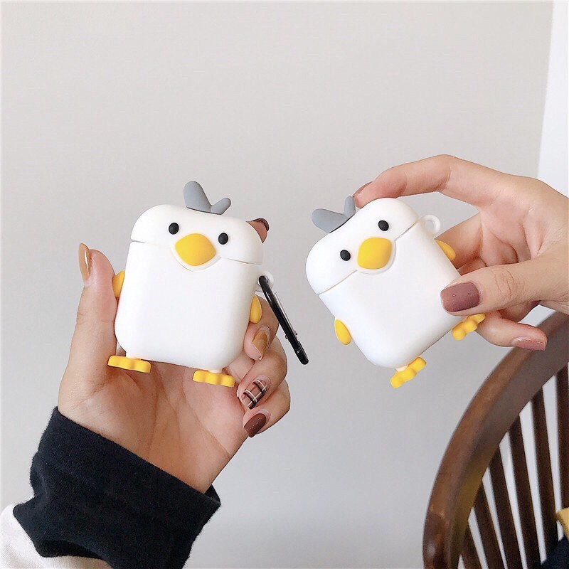 Case Airpod 1/2 Vỏ Ốp Bọc Tai Nghe Airpod Hình Thú Nhiều Mẫu Dễ Thương Chất Liệu Silicon Dẻo