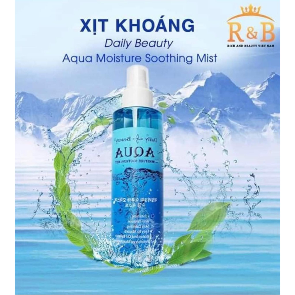 Xịt khoáng Aqua nhập khẩu Hàn Quốc R&B, cấp ẩm tức thì cho làn da cần nước | BigBuy360 - bigbuy360.vn