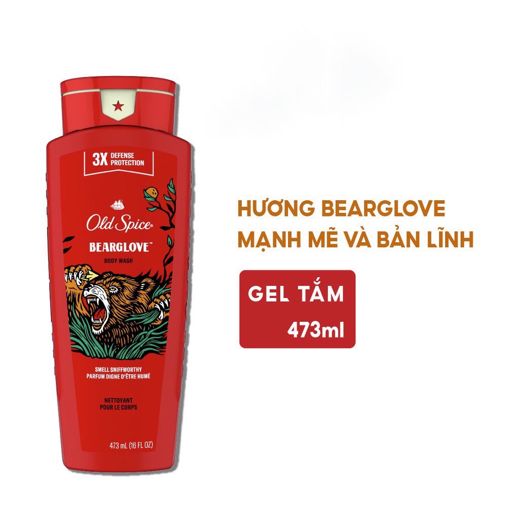 Sữa Tắm Old Spice Timber, Fiji, Bearglove, Wolfthorn 473ml/532ml - Nhập Khẩu Mỹ