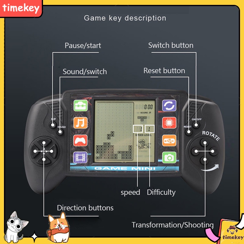 Máy chơi game xếp gạch cổ điển màn hình 3.5 inch 26 trò chơi